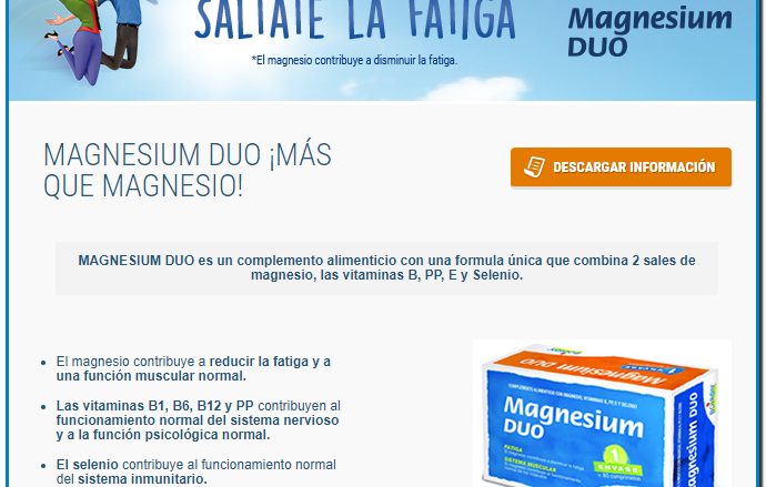 Magnesium DUO, una fórmula completaLa mayor parte de los estudios han puesto de manifiesto que un alto número de individuos tiene una ingesta de Magnesio inferior a los niveles recomendados.