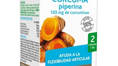 Arkocápsulas® Cúrcuma es un complemento alimenticio a base de extractos de cúrcuma y pimienta negra. El rizoma de cúrcuma contribuye a la flexibilidad y el bienestar articular. La piperina procedente de la pimienta negra contribuye a aumentar la absorción de la cúrcuma.