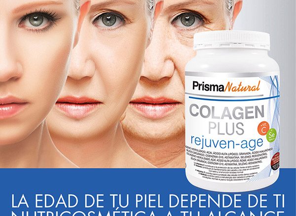 Colagen Plus Rejuven-Age fr 300g es un complemento alimenticio a base de Colágeno hidrolizado, Hialuronato sódico, Selenio, Vitamina C, Plantas; para diminuir los efectos del paso del tiempo y el desgaste asociado a la edad.