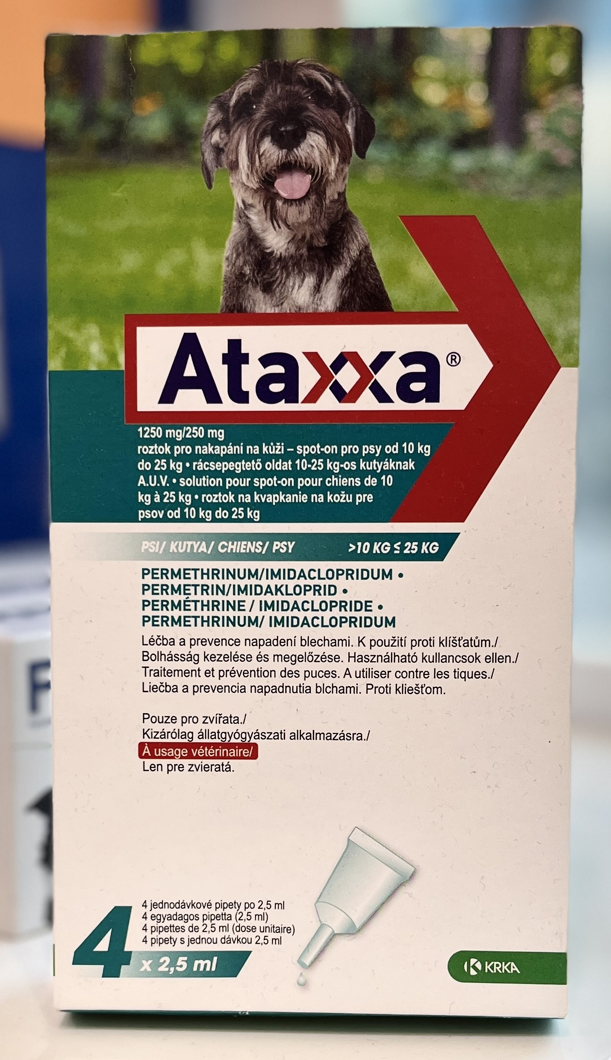 Comprar Ataxxa a Gran Farmacia Andorra Antiparasitari extern (spot on) contra puces, paparres i flebòtom (permetrina, imidacloprid)