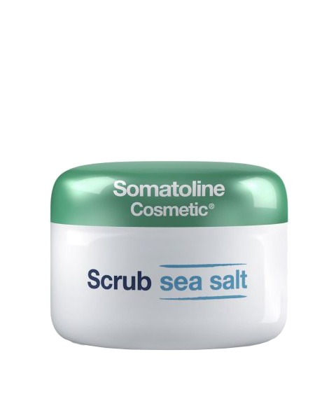 SOMATOLINE Exfoliante Scrub Sea Salt​. El exfoliante salino osmótico bifásico con acción regeneradora. Tratamiento exfoliante con el 100 % de principios activos y acción regeneradora