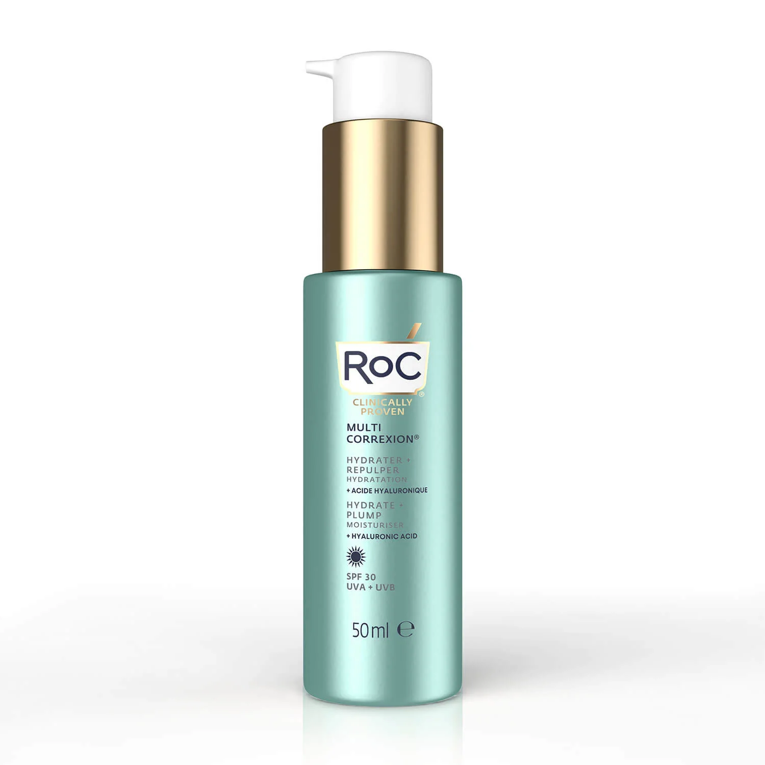 ROC Multi Corrección®️ Hidratante SPF 30 Hidratante + Volumen. Empieza tu día con una hidratación profunda, visible y protectora