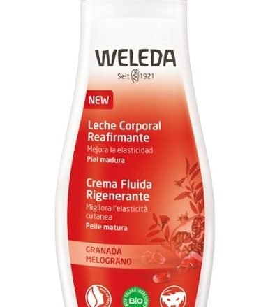 WELEDA Leche Corporal Regeneradora de Granada. Hidratación intensiva, previene del envejecimiento y reafirma. Leche corporal ligera a base de semillas de granada BIO  con alto poder regenerador y antioxidante.