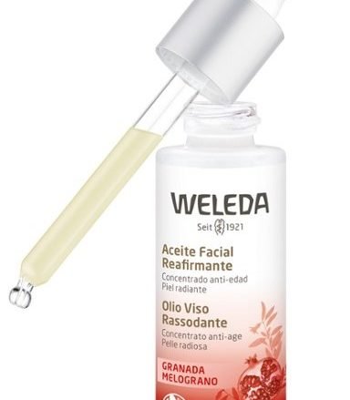 WELEDA Reafirmante de Granada. Booster antipolución antiedad. Reafirma, alisa, suaviza arrugas e ilumina. Potente concentrado antioxidante de fórmula ligera y rápida absorción, este aceite facial 100 % natural y 90 % BIO, a base de 8 aceites vegetales BIO