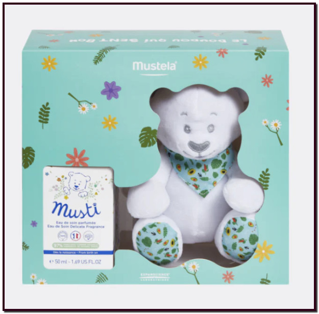 MUSTELA Cofre Musti Mixto. Nuestro nuevo cofre Musti es el regalo para recién nacidos ideal para el desarrollo sensorial de los bebés