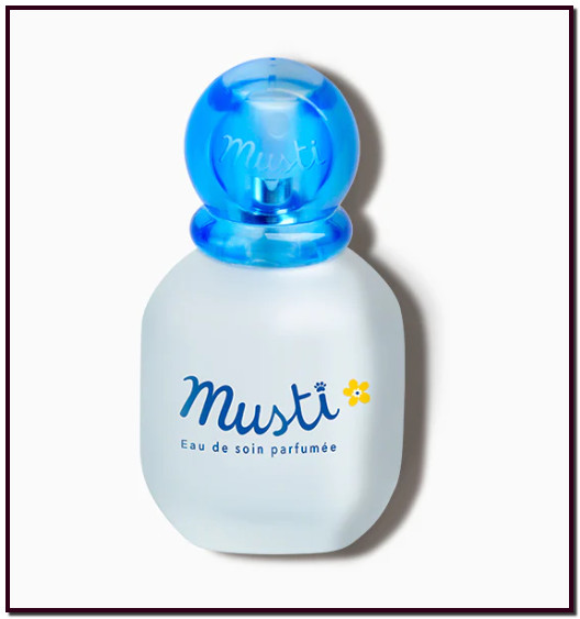 MUSTELA Musti Eau de soin - Perfume bebé. Musti® Eau de soin es un delicado perfume sin alcohol para bebés. Perfuma la piel de forma delicada y segura para el uso en recién nacidos, bebés y niños, desde el nacimiento*.