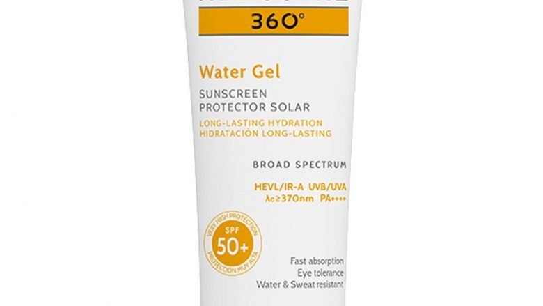 HELIOCARE 360.º. Water Gel SPF 50+ Gel foto protector ultraligero e hidratante. Con Fernblock®+, filtros específicos y activos reparadores y antioxidantes, protege frente a las 4 radiaciones (UVB, UVA, Visible e Infrarrojo)
