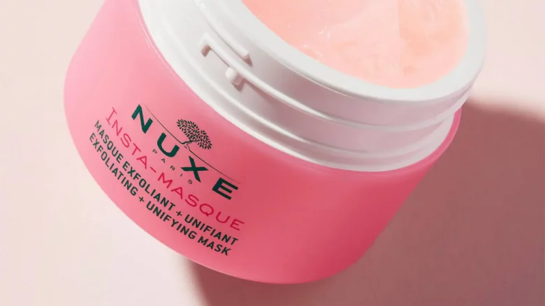 NUXE Mascarilla Exfoliante y Unificante Insta-Masque 50 ml. Mascarilla purificante con arcilla - purifica y alisa la textura de la piel. Todos los tipos de piel, incluso las sensibles.