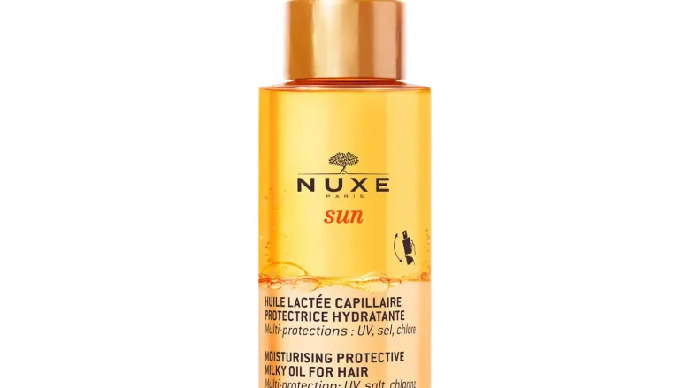 NUXE PROTECCIÓN SOLAR Aceite-leche capilar protector hidratante, NUXE Sun 100 ml. Aceite protector capilar: UV, sal, cloro