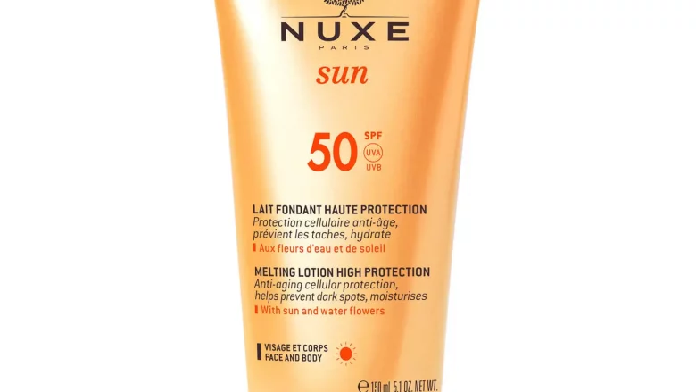 NUXE ALTA PROTECCIÓN SOLAR Leche Fundente Alta Protección SPF 50, NUXE Sun 150 ml. Leche protectora solar rostro y cuerpo: protección celular antiedad, hidratación