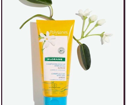 Klorane | Polysianes Champú suave aftersun al Monoï Limpia - Nutre. El champú y gel de ducha al monoï limpia y nutre la piel y el cabello después de la exposición al sol. Elimina la sal, la arena, el cloro y los residuos de los protectores solares.