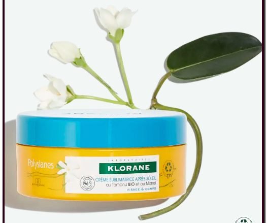 KLORANE | POLYSIANES Crema sublimadora aftersun. Mejora - Sublima - Calma - Nutre. Imprescindible para los días de verano, la crema sublimadora aftersun con tamanu BIO y monoï nutre, protege y realza la piel. Efecto bronceado inmediato. Un 77 % menos de plástico. 