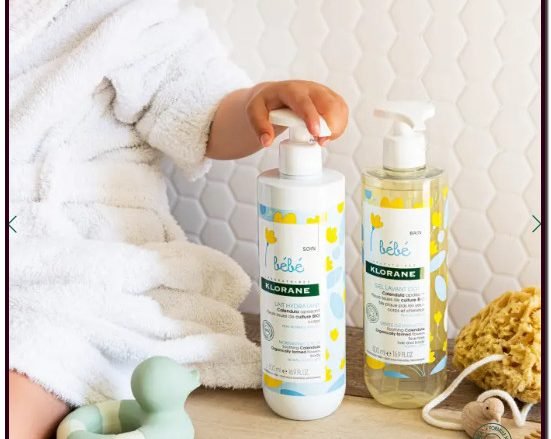 KLORANE Leche hidratante a la Caléndula. Hidrata - Calma - Protege. La leche hidratante natural* a la Caléndula de Klorane Bebé hidrata, calma y protege la piel de la sequedad cada día. Fórmula hidratante natural. Hidrata, protege, calma.