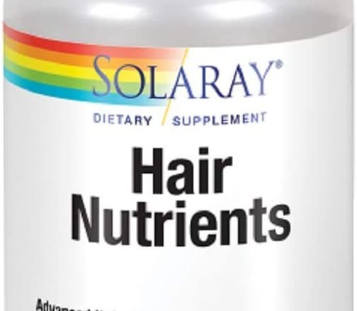 Solaray Hair nutrients vitaminas para mejorar la calidad del cabello a base de la combinación de vitamina C, A, B2, B6, B1 con minerales y otros nutrientes está orientada a prevenir la caída del cabello, a fortalecer el pelo y a favorecer su crecimiento.