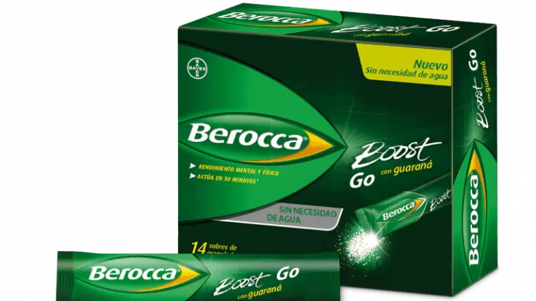 Berocca® Boost Go de Bayer con vitaminas, minerales, guaraná y cafeína ayuda tu rendimiento mental y físico cuando lo necesitas.
