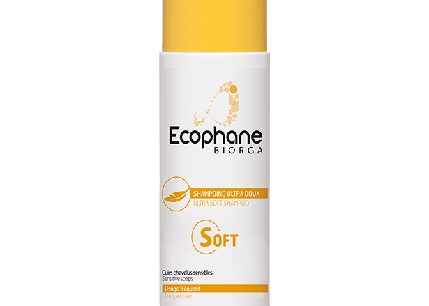 BIORGA Champú Ultrasuave - ECOPHANE. Champú hipoalergénico que limpia suavemente todo tipo de cuero cabelludo, incluso el más sensible, y devuelve la fuerza y la vitalidad al cabello. Cabello y cuero cabelludo sensible. Cabello apagado, quebradizo y difícil de peinar. Mujeres y hombres ACCIÓN: Suavidad, brillo, elasticidad - Limpia el cabello con suavidad