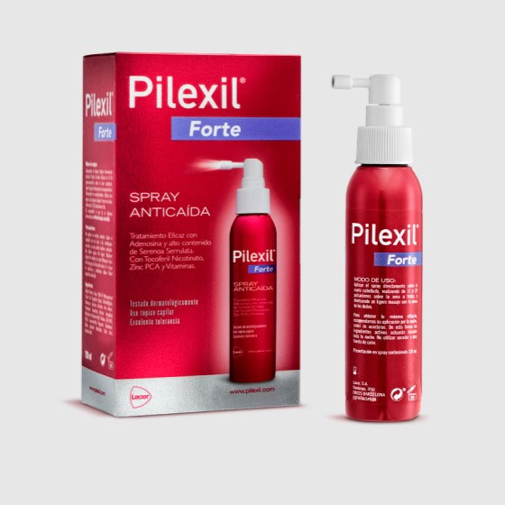 Pilexil Forte Spray Anticaída. Spray para la caída excesiva del cabello. La fórmula reforzada de Pilexil Forte Spray Anticaída está especialmente diseñada para aquellos casos en los que existe una pérdida excesiva, intensa y /o crónica del cabello.