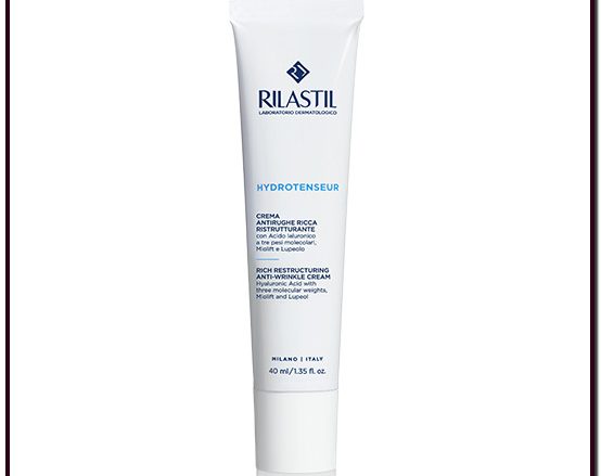 RILASTIL HYDROTENSEUR CREMA RICA. Crema de textura rica y con cuerpo, específica para prevenir y tratar los primeros signos de envejecimiento cutáneo en pieles secas. 40 ml. HIDRATA, RELLENA Y REPARA. CON ÁCIDO HIALURÓNICO DE 3 PESOS MOLECULARES. CON CERAMIDAS, LUPEOLO Y MIOLIFT.