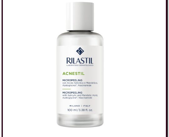 RILASTIL ACNESTIL MICROPEELING. Micropeeling exfoliante formulado para reducir imperfecciones. Con acción sebo-reguladora. 100 ML. EXFOLIA, SEBOREGULA Y CALMA. CON ÁCIDO SALICÍLICO, ÁCIDO MANDÉLICO, NIACINAMIDA Y AZELOGLICINA. PARA PIEL CON TENDENCIA ACNEICA O ACNÉ MODERADO.