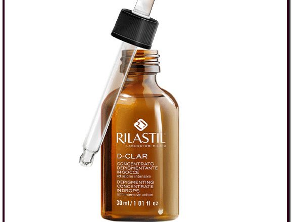RILASTIL D-CLAR GOTAS DESPIGMENTANTES CONCENTRADAS Sérum antimanchas, no fotosensibilizador, formulado para unificar el tono, incluso de las pieles más sensibles. 30 ml. ACTIVOS DESPIGMENTANTES Y CLARI-TECH COMPLEX. ACTIVOS EXFOLIANTES. TRATAMIENTO DESPIGMENTANTE DE CHOQUE