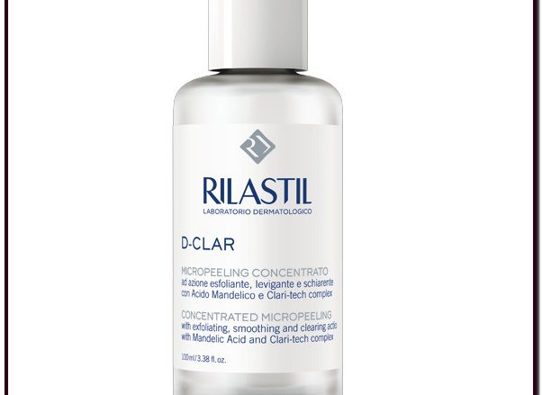 RILASTIL D-CLAR MICROPEELING CONCENTRADO. Concentrado bifásico exfoliante que despigmenta e ilumina incluso las pieles sensibles.  100 ml. LOCIÓN BIFÁSICA. APTO PARA PIELES SENSIBLES CON ÁCIDO MANDÉLICO Y CLARI-TECH COMPLEX.