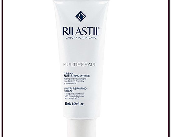 RILASTIL MULTIREPAIR CREMA NUTRI-REPARADORA. Crema nutritiva anti-envejecimiento y detoxificante. 50 ml. CON COMPLEJO BIOTECH Y NUTRITIVO. PARA PIELES SECAS Y MUY SECAS