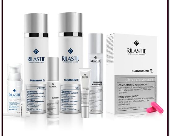 RILASTIL SUMMUM RX Summum RX es una línea antiedad para contrarrestar el envejecimiento de la piel. Combate los principales signos del envejecimiento: arrugas, falta de firmeza y luminosidad, combinando tecnología antiaging con un efecto hidratante y antioxidante.