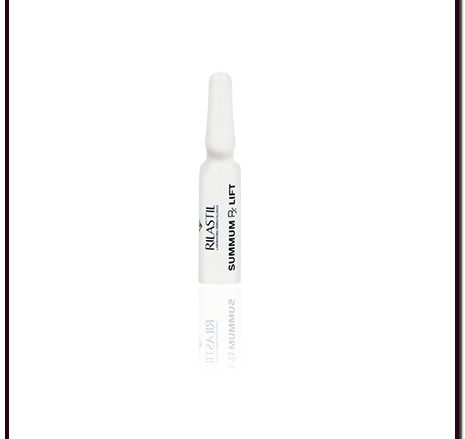 RILASTIL SUMMUM RX LIFT AMPOLLAS con efecto reafirmante y antioxidante con efecto tensor inmediato. 10 ampollas. EFECTO TENSOR INMEDIATO CON ANTIOXIDANTES. Fórmula innovadora con un potente efecto antioxidante y tensor inmediato. Sus activos altamente tecnológicos suavizan las arrugas y líneas de expresión, reducen los signos de fatiga y devuelven a la piel la firmeza y la luminosidad. MODO DE EMPLEO: Aplicar sobre la piel limpia y seca del rostro y escote dando golpecitos suaves para favorecer su absorción.