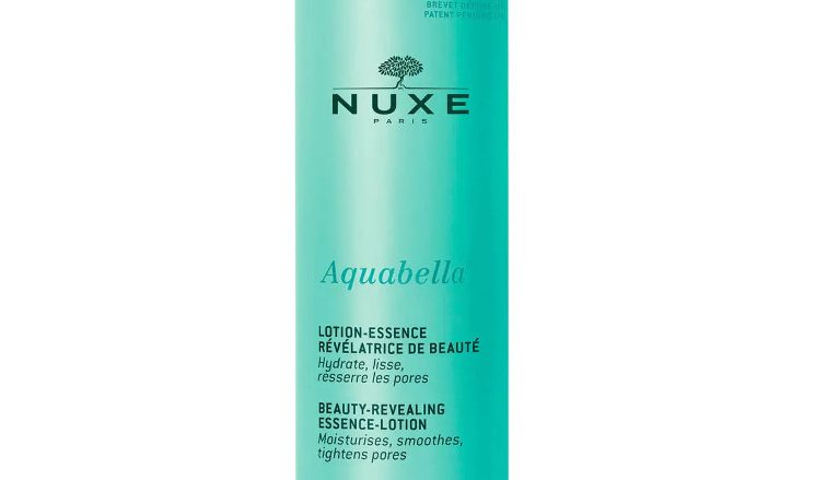 NUXE Loción-Esencia Reveladora de belleza, Aquabella 200 ml Tónico hidratante Pieles mixtas 92 % de ingredientes de origen natural Este tónico Nuxe para pieles mixtas envuelve la piel en un velo de frescura hidratante y mejora la calidad de su textura: los poros se cierran, la textura de la piel se afina, la tez está más fresca. Todas las edades (adultos), ideal entre los 18 y 25 años.