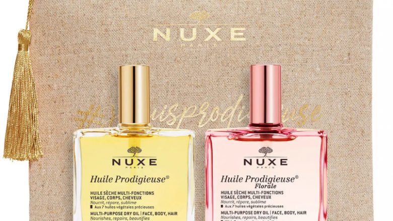 NUXE Dúo Huile Prodigieuse® Clásico y Floral 2 esenciales Prodigieux® y Floral El Dúo Huile Prodigieuse® Clásico y Floral contiene: - 1 Huile Prodigieuse® 50 ml - 1 Huile Prodigieuse® Florale 50 ml - y un neceser NUXE. Los elementos que componen el neceser se entregan por separado.