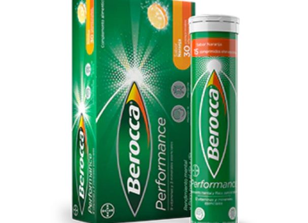 Berocca® Performance Un gran día empieza con Berocca® Berocca® Performance es una combinación específica de vitaminas y minerales testada con estudios clínicos que gracias a sus vitaminas del grupo B, la vitamina C y minerales contribuye al rendimiento mental y físico y la reducción del cansancio. Disponible en comprimidos recubiertos (presentación de 30 y 60 comp.) y en comprimidos efervescentes sabor naranja (presentación de 30 comp. eferv.).