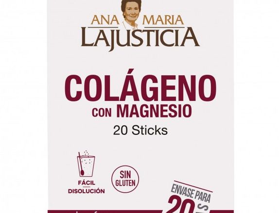 ANA MARIA LAJUSTICIA Colágeno con Magnesio 20 sticks.