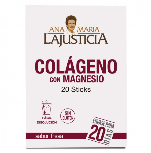 ANA MARIA LAJUSTICIA Colágeno con Magnesio 20 sticks.