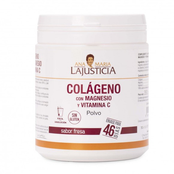 ANA MARIA LAJUSTICIA Colágeno con Magnesio + Vitamina C 350 gramos.