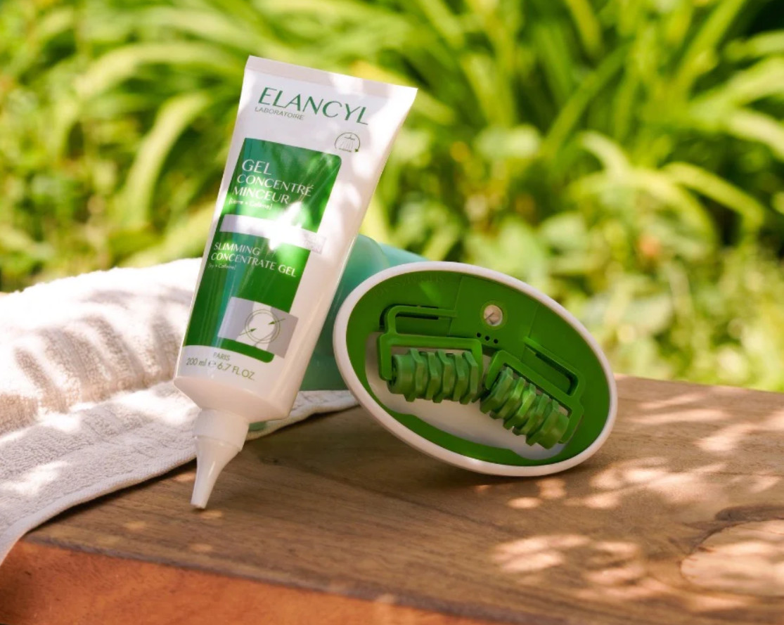 ELANCYL GEL CONCENTRÉ MINCEUR DRAINE, STIMULE LE DÉSTOCKAGE, TONIFIE LA PEAU