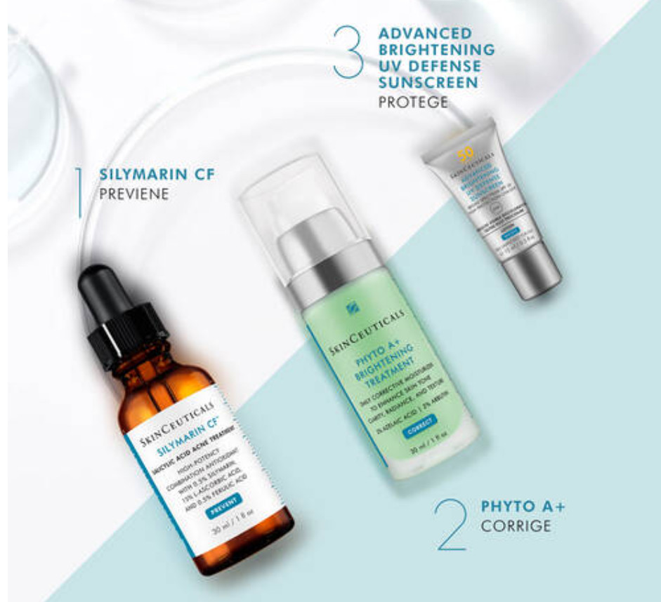 RUTINA ANTIIMPERFECCIONES Y LUMINOSIDAD SILYMARIN CF + PHYTO A+ BRIGHTENING TREATMENT