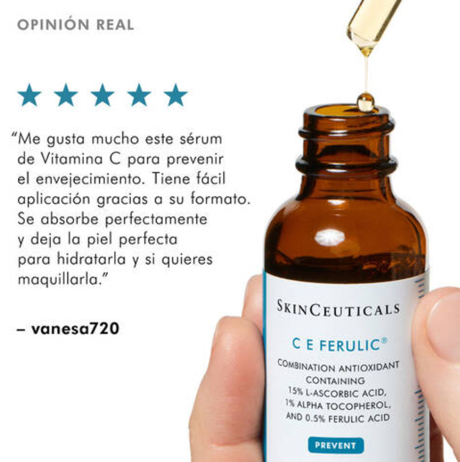 C E FERULIC CON 15% DE VITAMINA C Sérum con vitamina C pura