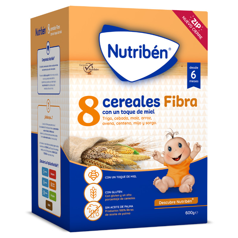 Nutribén® 8 Cereales con un toque de miel Fibra