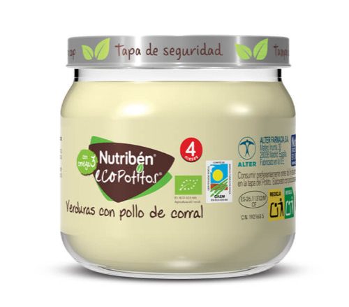 Eco Potito Verduras con pollo del corral ecológico