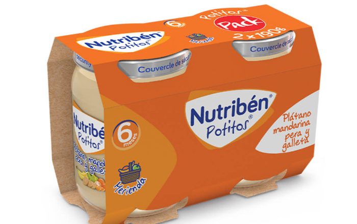 Potito Plátano, mandarina, pera y galleta (Bipack)