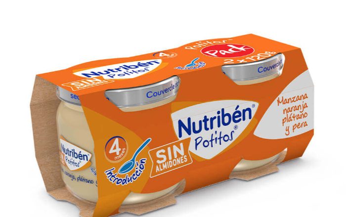 Potito Manzana, naranja, plátano y pera (Bipack) Sin Almidones