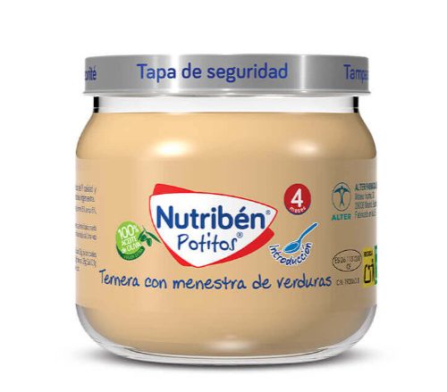 Potito Ternera con menestra de verduras