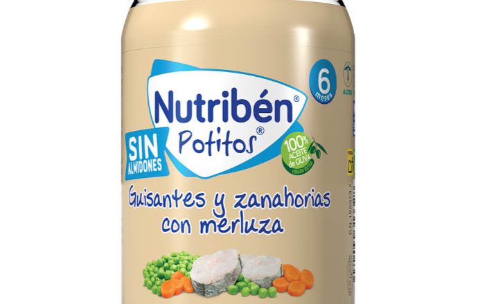 Potito Guisantes y zanahorias con merluza