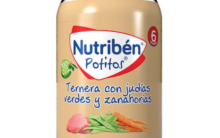 Potito Ternera con judías verdes y zanahorias