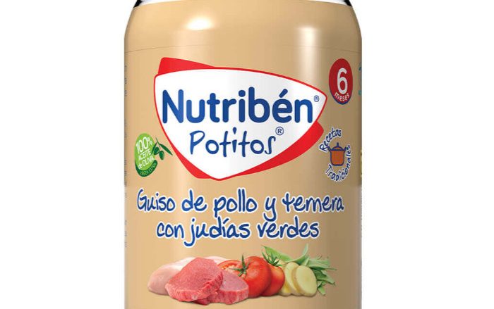 Potito Guiso de pollo y ternera con judías verdes
