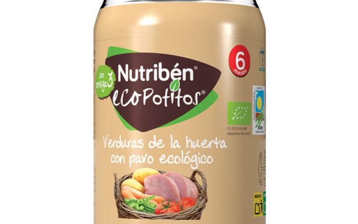 Eco Potito Verduras de la huerta con pavo ecológico