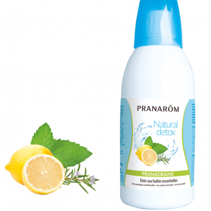 Laboratorio Pranarôm aromaterapia científica Natural detox ! - 500 ml Con aceites esenciales - Listo para beber