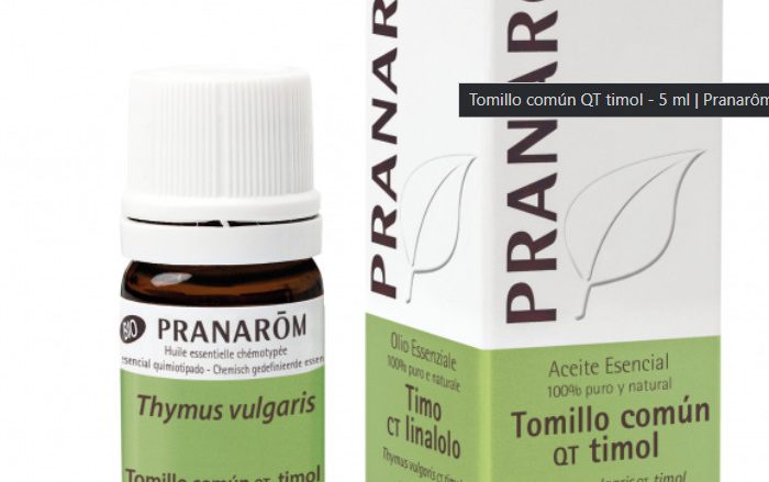 Laboratorio Pranarôm aromaterapia científica Tomillo común QT timol - 5 ml Thymus vulgaris ct thymol
