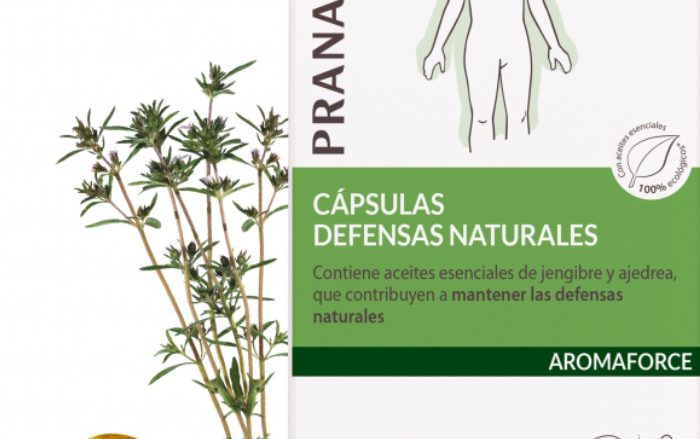 Laboratorio Pranarôm aromaterapia científica Cápsulas Defensas naturales - 30 cápsulas Contiene aceites esenciales de jengibre y ajedrea, que contribuyen a mantener las defensas naturales