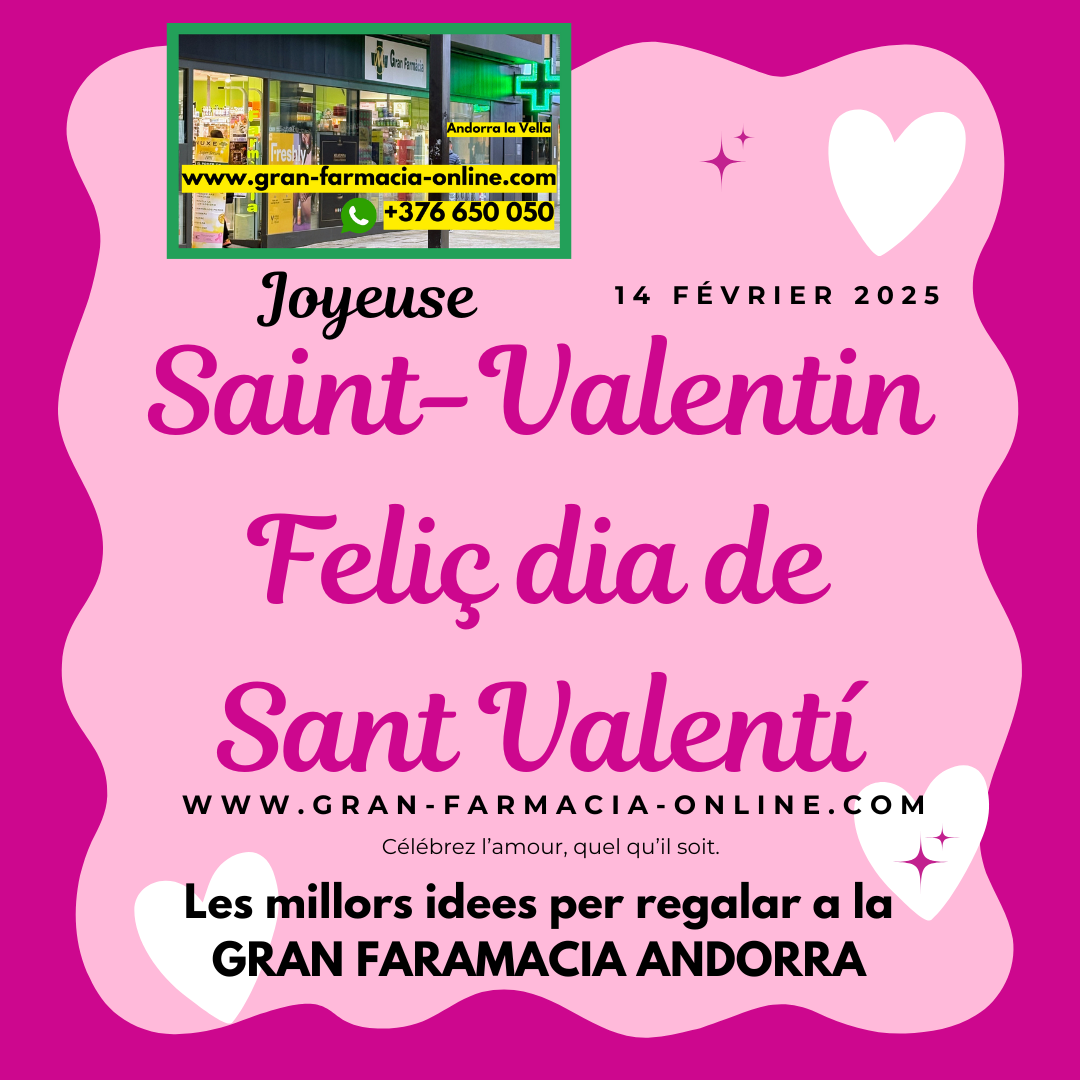 Aquest Sant Valentí sorprèn la teva persona estimada amb regals únics i especials de la Gran Farmàcia Andorra.